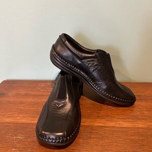 🔥🆕🔥 Tender Tootsies Dielle Black Leather Comfort Loafers - Size 9